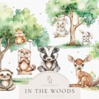 Kit Digital Floresta Baby (6)