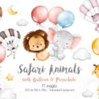 Kit Digital Safari Baby (7)