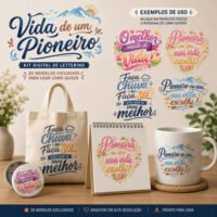 Lettering Vida de Um Pioneiro
