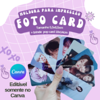 Link Canva Moldura Fotocard