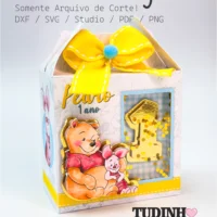 Molde Caixa Maletinha - Ursinho Pooh