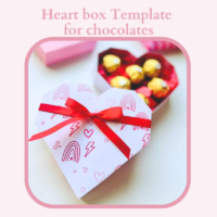 Molde de caixa coração para chocolates