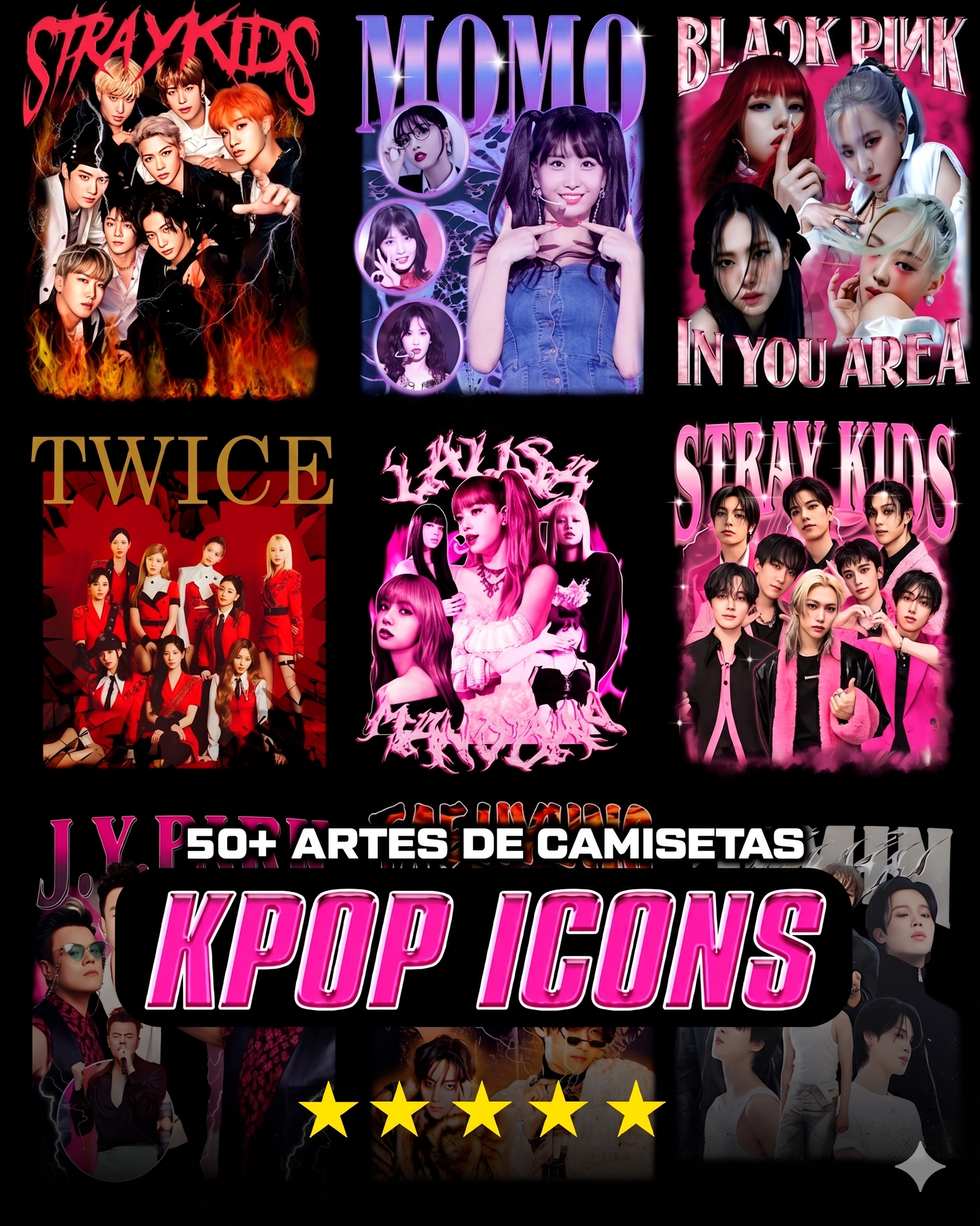 PACK-K-POP-ICONS-2 Pack K Pop Icons - Imagem 1
