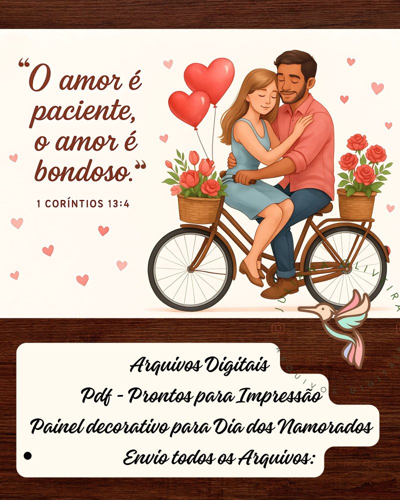Painel-para-o-Dia-dos-Namorados-Tema-1-Corintios-13-4-7-O-amor-e-paciente-o-amor-e-bondoso Dia dos Namorados Painel para O Tema 1 Coríntios 13 4 7, O Amor É Paciente, O Amor É Bondoso - Imagem 1