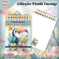 Coleção Floral Tucano Coleção Floral Planejamento Diario A5