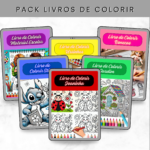 Pack 20 Livros de Colorir - Imagem 2