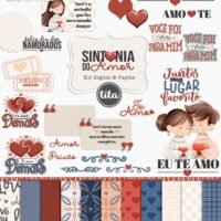 Sintonia do Amor Combo Ilustrações e Papéis