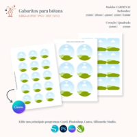 Templates para Bótons Moldes da Lê