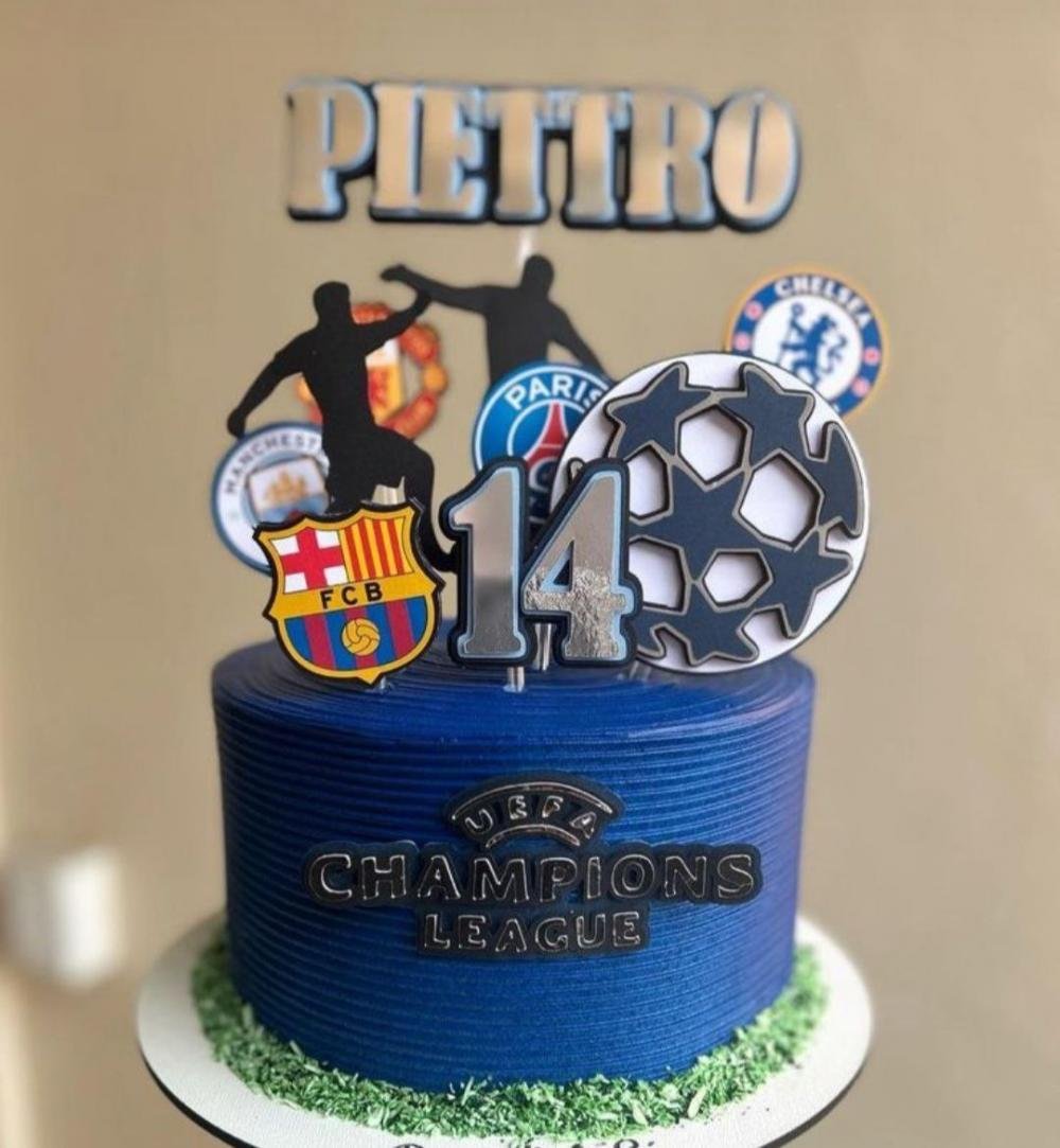 TopoBoloChampionsLeague Topo bolo champions league - Imagem 1