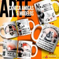 Arte para canecas Dia do Amigo Amizade 9