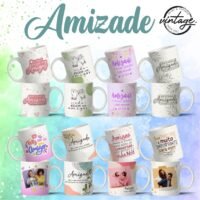 Arte para canecas Dia do Amigo Amizade 47
