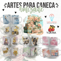 Arte para canecas Dia do Amigo Amizade 48