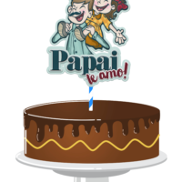 Topo de Bolo Dia dos Pais 62