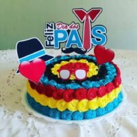 Topo de Bolo Dia dos Pais 80