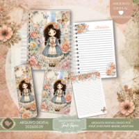 Combo encadernação Menina Camponesa