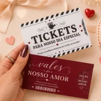 Dia dos Namorados Arquivos de Corte Tickets 2 Artes