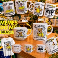 Arte para Canecas Pack Memes No Meu Brasil Copa