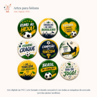 Artes para Bótons Torcer Juntos