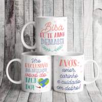 Artes para Canecas Dia dos Avós L