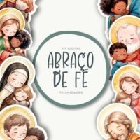 Kit Digital Abraço de Fé Kit Digital 70 Ilustrações