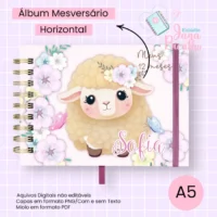 Álbum de Mesversário A5 Ovelhinha