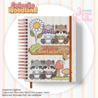 Caderno Pautado A5 Coleção Woodland N4