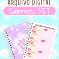 De Encadernação Caderneta Pet