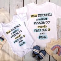 Arte PNG para Body Infantil Dia dos Pais