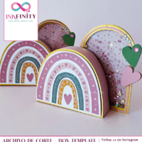 Boho Rainbow Box Cutting File