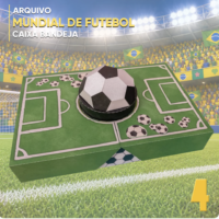 Caixa Bandeija Futebol Mundial Copa