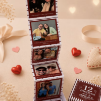 Dia dos Namorados Caixa com Fotos em PDF PNG