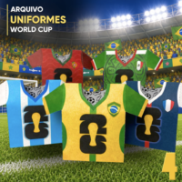 Caixa Uniforme Mundial Futebol Copa