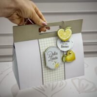 Caja Triangular Plegable Dulce Limon