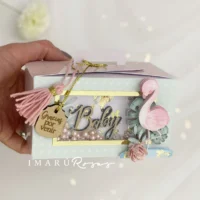 Caja rectagular flamingo