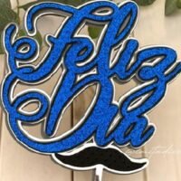 Caketopper feliz dia bigote