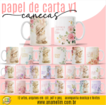 Canecas Papel de Carta Vintage V1