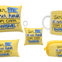 Combo Caneca Necesseire Almofada Dia dos Pais 04