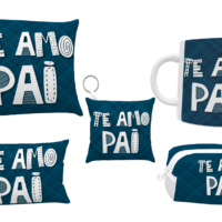 Combo Caneca Necesseire Almofada Dia dos Pais 05