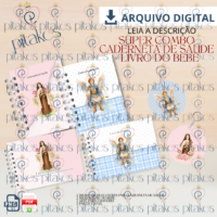 Combo Maternidade Caderneta de Saúde + Livro do Bebê São Miguel Arcanjo e Santa Teresinha