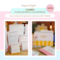 Combo Planejadores e Calendários