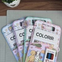 Combo Álbum de Figurinhas + Bolsinha para Caderno