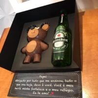 Caixa Lembrança Dia dos Pais Bebida Urso