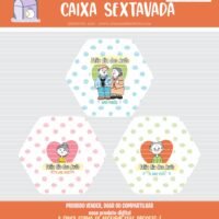 Caixa Sextavada com Berço 7 Doces