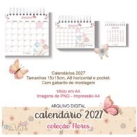 Calendário Coleção Flores