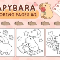 Capivara #2 Livro de Colorir