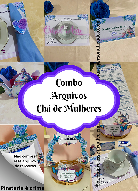 Combo-completo-Cha-de-Mulheres-lilas Combo Chá de Mulheres Lilás - Imagem 1