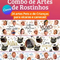 Combo de Artes Rostinhos