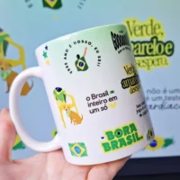 Arte para Caneca Copa do Mundo Brasil Core