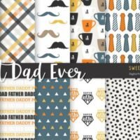 Digital Paper Best Dad Ever