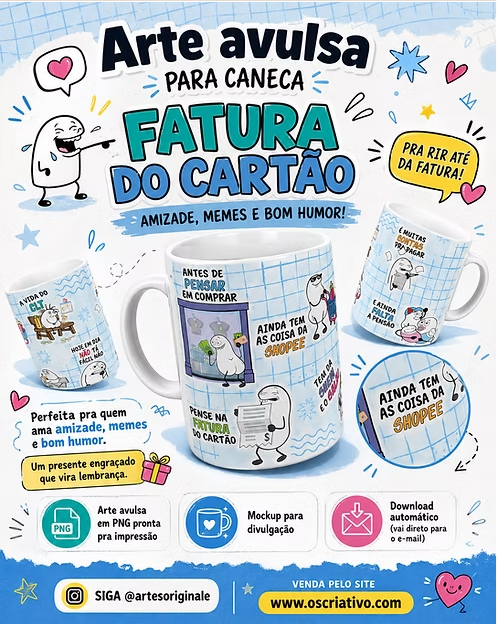 Fatura Arte para Caneca Fatura - Imagem 1